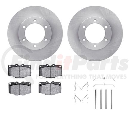 Dynamic Friction Company 6412-76016 Brake Rotor- HD Brake Pad - Hardware