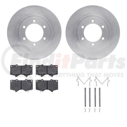 Dynamic Friction Company 6412-76043 Brake Rotor- HD Brake Pad - Hardware
