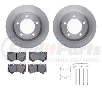 Dynamic Friction Company 6412-76061 Brake Rotor- HD Brake Pad - Hardware