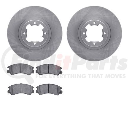 Dynamic Friction Company 6502-13042 DFC Brake Rotor with 5000 Advanced Brake Pads