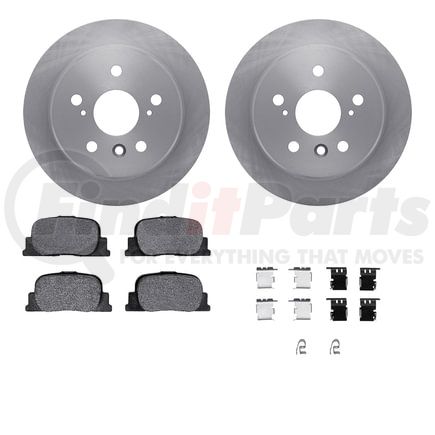 Dynamic Friction Company 6512-76332 Brake Rotor with 5000 Brake Pads and Hardware Kit