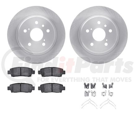 Dynamic Friction Company 6512-76383 Brake Rotor with 5000 Brake Pads and Hardware Kit