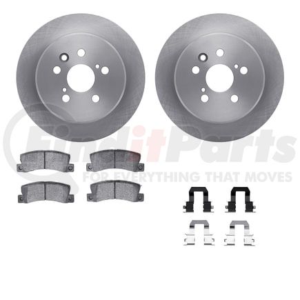 Dynamic Friction Company 6512-76386 Brake Rotor with 5000 Brake Pads and Hardware Kit