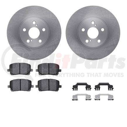 Dynamic Friction Company 6512-76402 Brake Rotor with 5000 Brake Pads and Hardware Kit