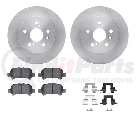 Dynamic Friction Company 6512-76422 Brake Rotor with 5000 Brake Pads and Hardware Kit