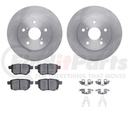 Dynamic Friction Company 6512-76494 Brake Rotor with 5000 Brake Pads and Hardware Kit