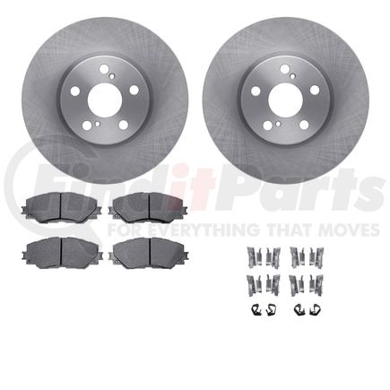 Dynamic Friction Company 6512-76491 Brake Rotor with 5000 Brake Pads and Hardware Kit