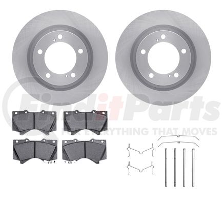 Dynamic Friction Company 6512-76671 Brake Rotor with 5000 Brake Pads and Hardware Kit