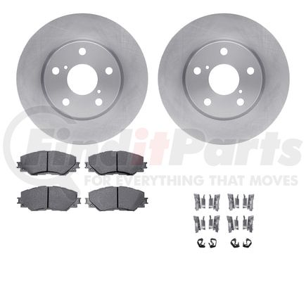 Dynamic Friction Company 6512-76668 Brake Rotor with 5000 Brake Pads and Hardware Kit