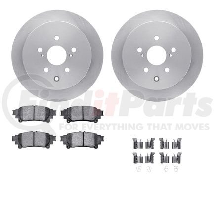 Dynamic Friction Company 6512-76689 Brake Rotor with 5000 Brake Pads and Hardware Kit