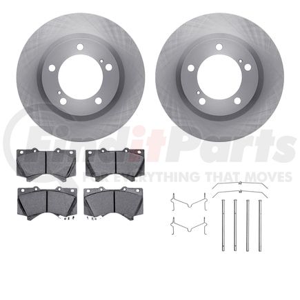 Dynamic Friction Company 6512-76686 Brake Rotor with 5000 Brake Pads and Hardware Kit