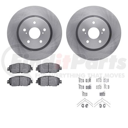 Dynamic Friction Company 6512-76710 Brake Rotor with 5000 Brake Pads and Hardware Kit