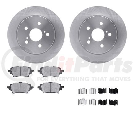 Dynamic Friction Company 6512-76719 Brake Rotor with 5000 Brake Pads and Hardware Kit