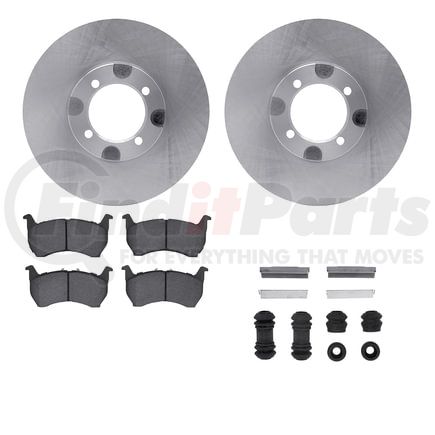 Dynamic Friction Company 6512-80091 Brake Rotor with 5000 Brake Pads and Hardware Kit