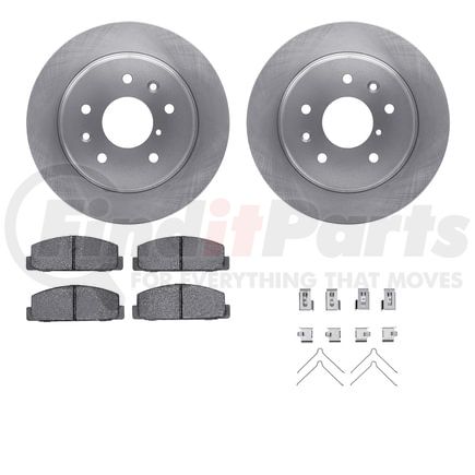 Dynamic Friction Company 6512-80112 Brake Rotor with 5000 Brake Pads and Hardware Kit