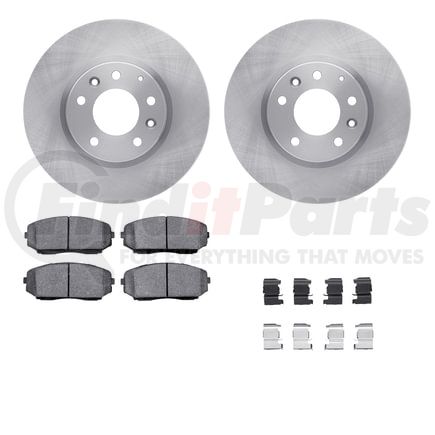 Dynamic Friction Company 6512-80298 Brake Rotor with 5000 Brake Pads and Hardware Kit