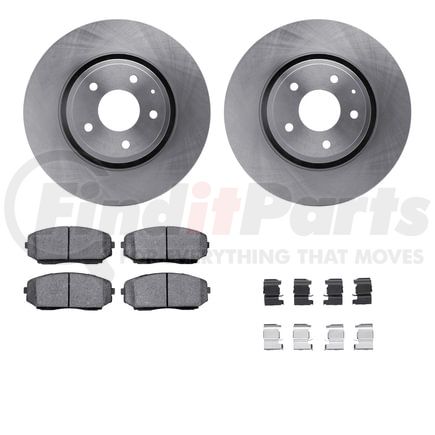 Dynamic Friction Company 6512-80347 Brake Rotor with 5000 Brake Pads and Hardware Kit