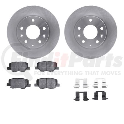 Dynamic Friction Company 6512-80355 Brake Rotor with 5000 Brake Pads and Hardware Kit