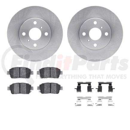 Dynamic Friction Company 6512-91014 Brake Rotor with 5000 Brake Pads and Hardware Kit