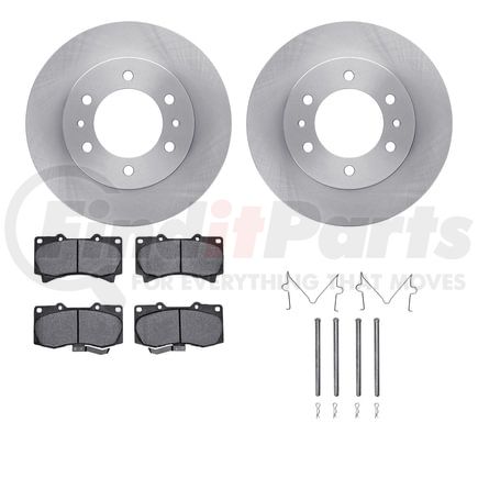 Dynamic Friction Company 6512-93003 Brake Rotor with 5000 Brake Pads and Hardware Kit
