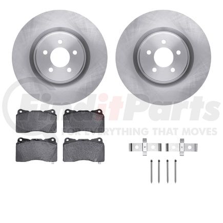 Dynamic Friction Company 6512-99061 Brake Rotor with 5000 Brake Pads and Hardware Kit