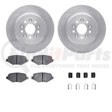 Dynamic Friction Company 6512-99189 Brake Rotor with 5000 Brake Pads and Hardware Kit