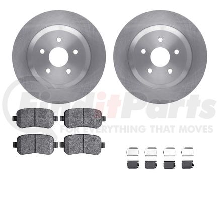 Dynamic Friction Company 6512-99185 Brake Rotor with 5000 Brake Pads and Hardware Kit