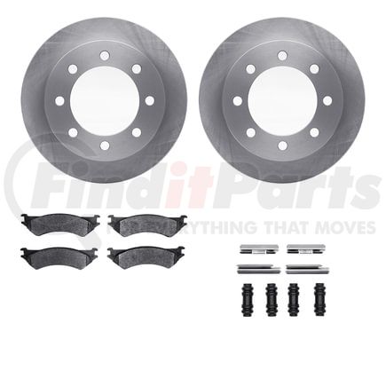 Dynamic Friction Company 6512-99465 Brake Rotor with 5000 Brake Pads and Hardware Kit