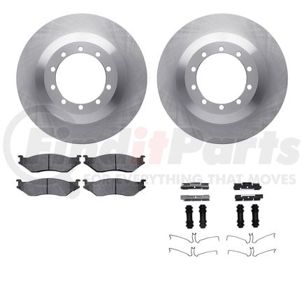 Dynamic Friction Company 6512-99529 Brake Rotor with 5000 Brake Pads and Hardware Kit