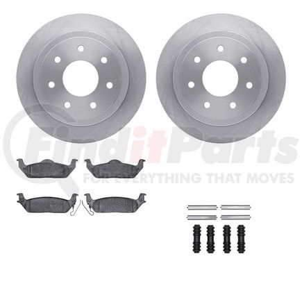 Dynamic Friction Company 6512-99562 Brake Rotor with 5000 Brake Pads and Hardware Kit