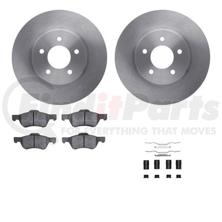 Dynamic Friction Company 6512-99577 Brake Rotor with 5000 Brake Pads and Hardware Kit