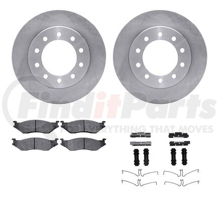 Dynamic Friction Company 6512-99594 Brake Rotor with 5000 Brake Pads and Hardware Kit