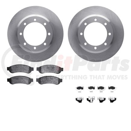 Dynamic Friction Company 6512-99613 Brake Rotor with 5000 Brake Pads and Hardware Kit