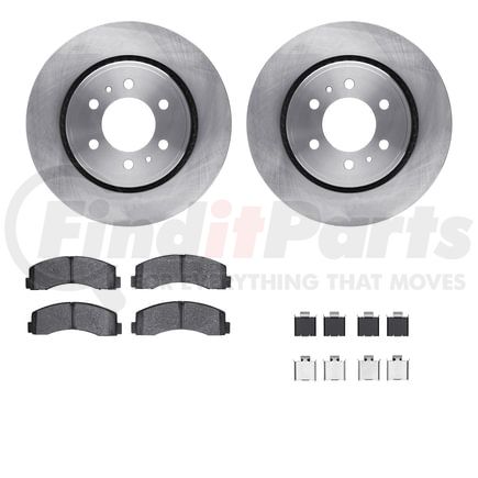 Dynamic Friction Company 6512-99632 Brake Rotor with 5000 Brake Pads and Hardware Kit