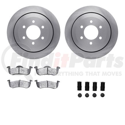 Dynamic Friction Company 6512-99640 Brake Rotor with 5000 Brake Pads and Hardware Kit