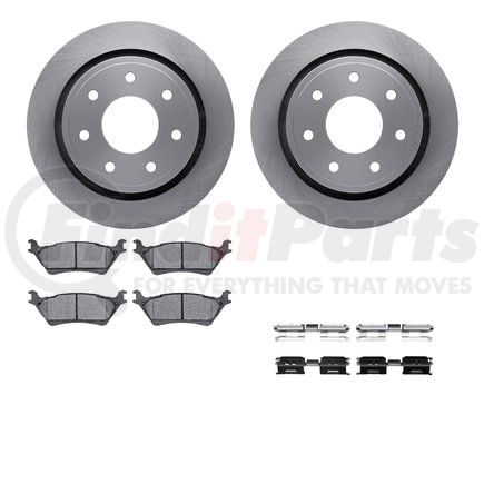 Dynamic Friction Company 6512-99678 Brake Rotor with 5000 Brake Pads and Hardware Kit