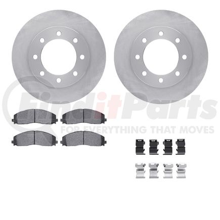Dynamic Friction Company 6512-99702 Brake Rotor with 5000 Brake Pads and Hardware Kit
