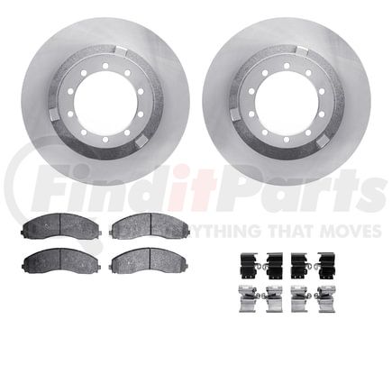 Dynamic Friction Company 6512-99795 Brake Rotor with 5000 Brake Pads and Hardware Kit