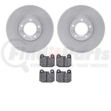 Dynamic Friction Company 6602-16011 Rotors with 5000 Euro Ceramic Brake Pads