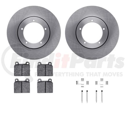 Dynamic Friction Company 6612-02011 Rotors with 5000 Euro Ceramic Brake Pads includes Hardware