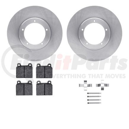 Dynamic Friction Company 6612-02018 Rotors with 5000 Euro Ceramic Brake Pads includes Hardware