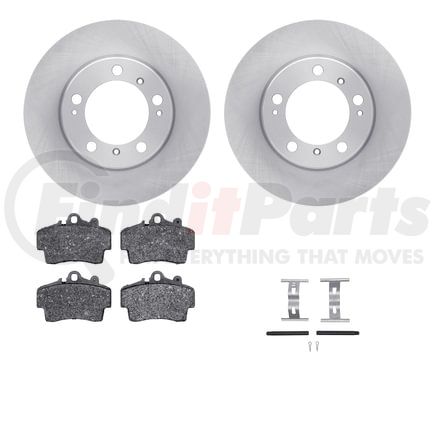 Dynamic Friction Company 6612-02031 Rotors with 5000 Euro Ceramic Brake Pads includes Hardware