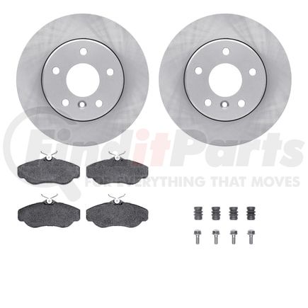 Dynamic Friction Company 6612-11011 Rotors with 5000 Euro Ceramic Brake Pads includes Hardware