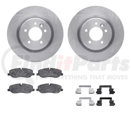 Dynamic Friction Company 6612-11023 Rotors with 5000 Euro Ceramic Brake Pads includes Hardware