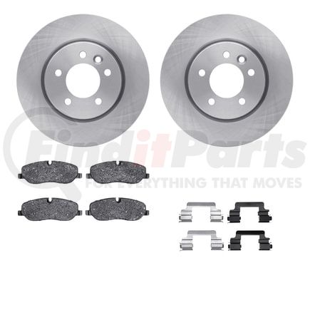Dynamic Friction Company 6612-11047 Rotors with 5000 Euro Ceramic Brake Pads includes Hardware