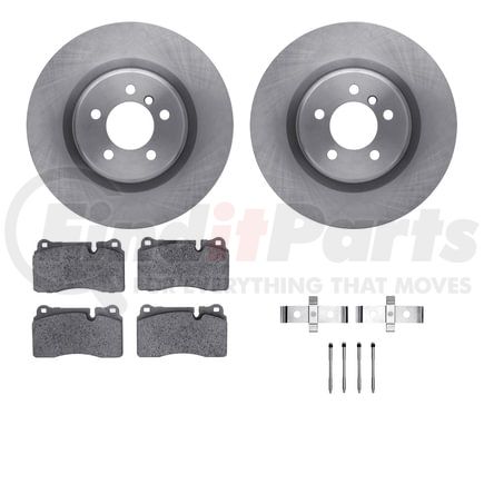 Dynamic Friction Company 6612-11054 Rotors with 5000 Euro Ceramic Brake Pads includes Hardware
