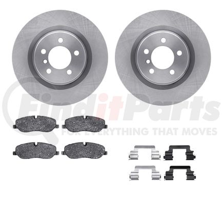 Dynamic Friction Company 6612-11059 Rotors with 5000 Euro Ceramic Brake Pads includes Hardware