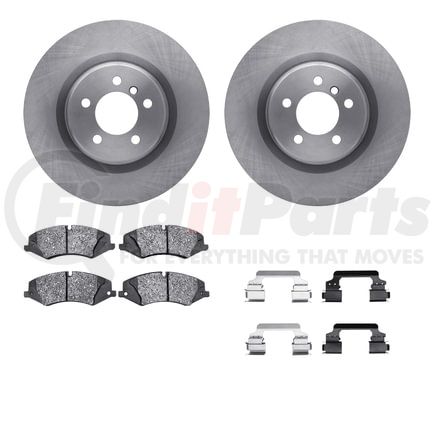 Dynamic Friction Company 6612-11055 Rotors with 5000 Euro Ceramic Brake Pads includes Hardware