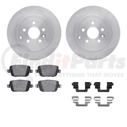 Dynamic Friction Company 6612-11067 Rotors with 5000 Euro Ceramic Brake Pads includes Hardware