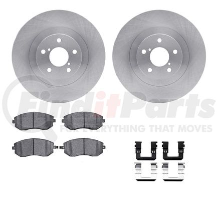 Dynamic Friction Company 6612-13047 Rotors with 5000 Euro Ceramic Brake Pads includes Hardware